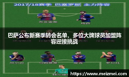 巴萨公布新赛季转会名单，多位大牌球员加盟阵容迎接挑战