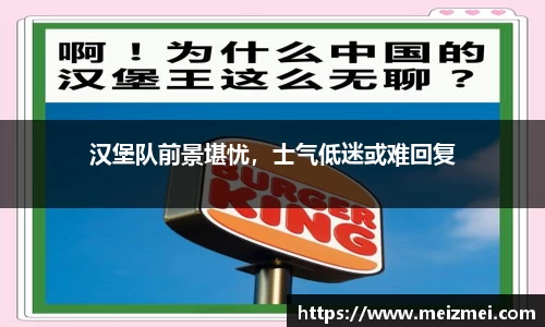 汉堡队前景堪忧，士气低迷或难回复