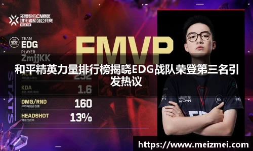 和平精英力量排行榜揭晓EDG战队荣登第三名引发热议